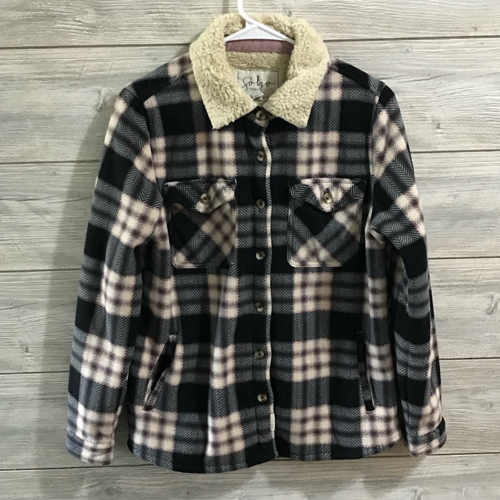 Women's SoHo Threads Plaid Shacket